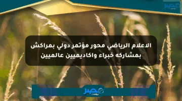 الإعلام الرياضي محور مؤتمر دولي بمراكش بمشاركة خبراء وأكاديميين عالميين